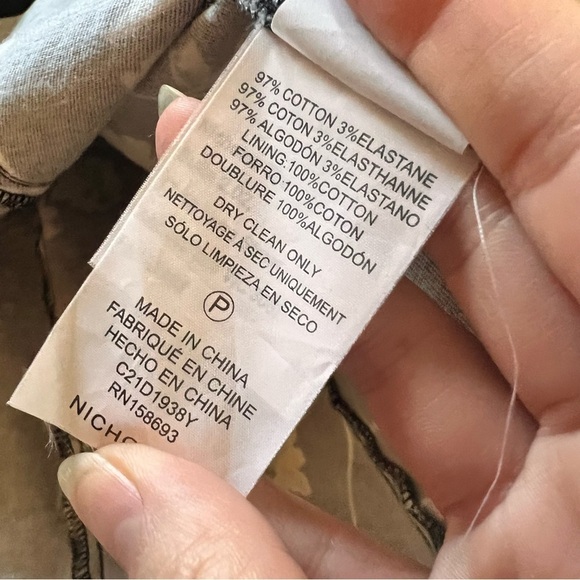 NICHOLAS Puff Sleeve Mini Dress Lydia Black Floral Print Cotton Size 6 - Picture 11 of 11